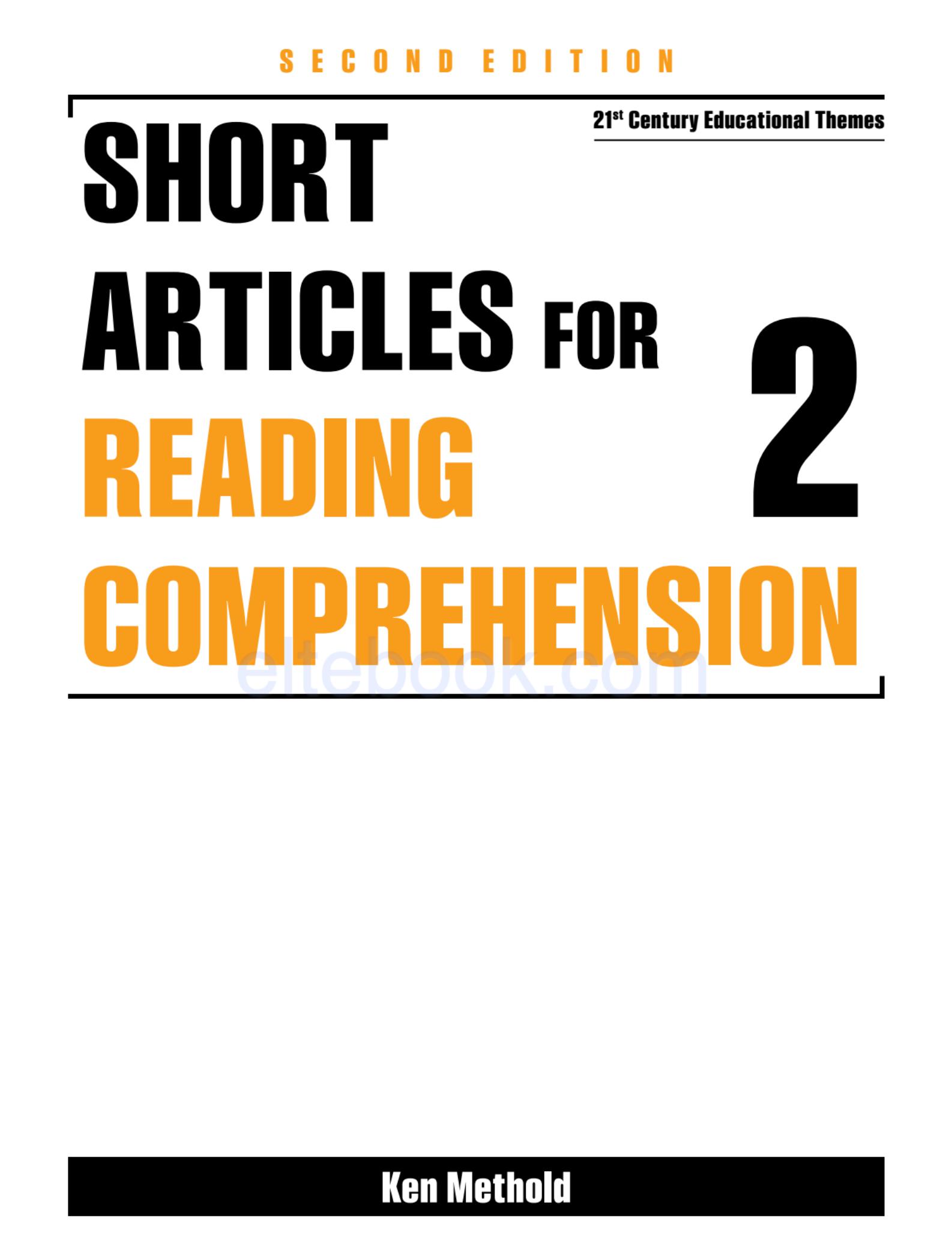 《Short Articles for Reading Comprehension 2nd Edition Level 2 (B1+ / B2)》Continental Press Short Articles for Reading Comprehension第二版 第2级别插图 《Short Articles for Reading Comprehension 2nd Edition Level 2 (B1+ / B2)》Continental Press Short Articles for Reading Comprehension第二版 第2级别 - Bukids