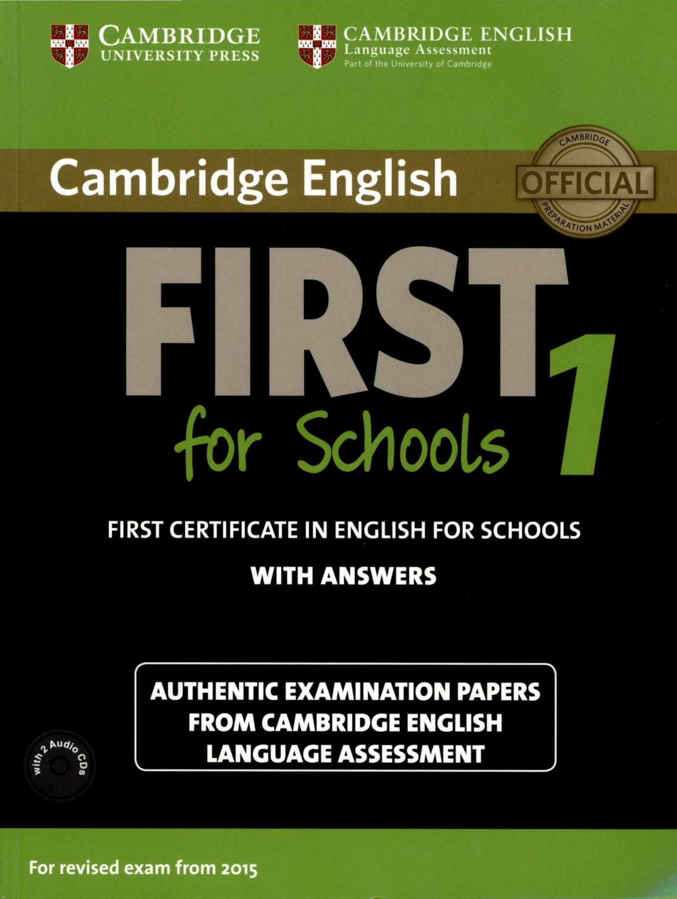 《Cambridge English FCE for Schools 1》剑桥FCE校园版真题 第1级别 《Cambridge English B2 First for Schools 2》剑桥FCE校园版真题 第2级别 - Bukids