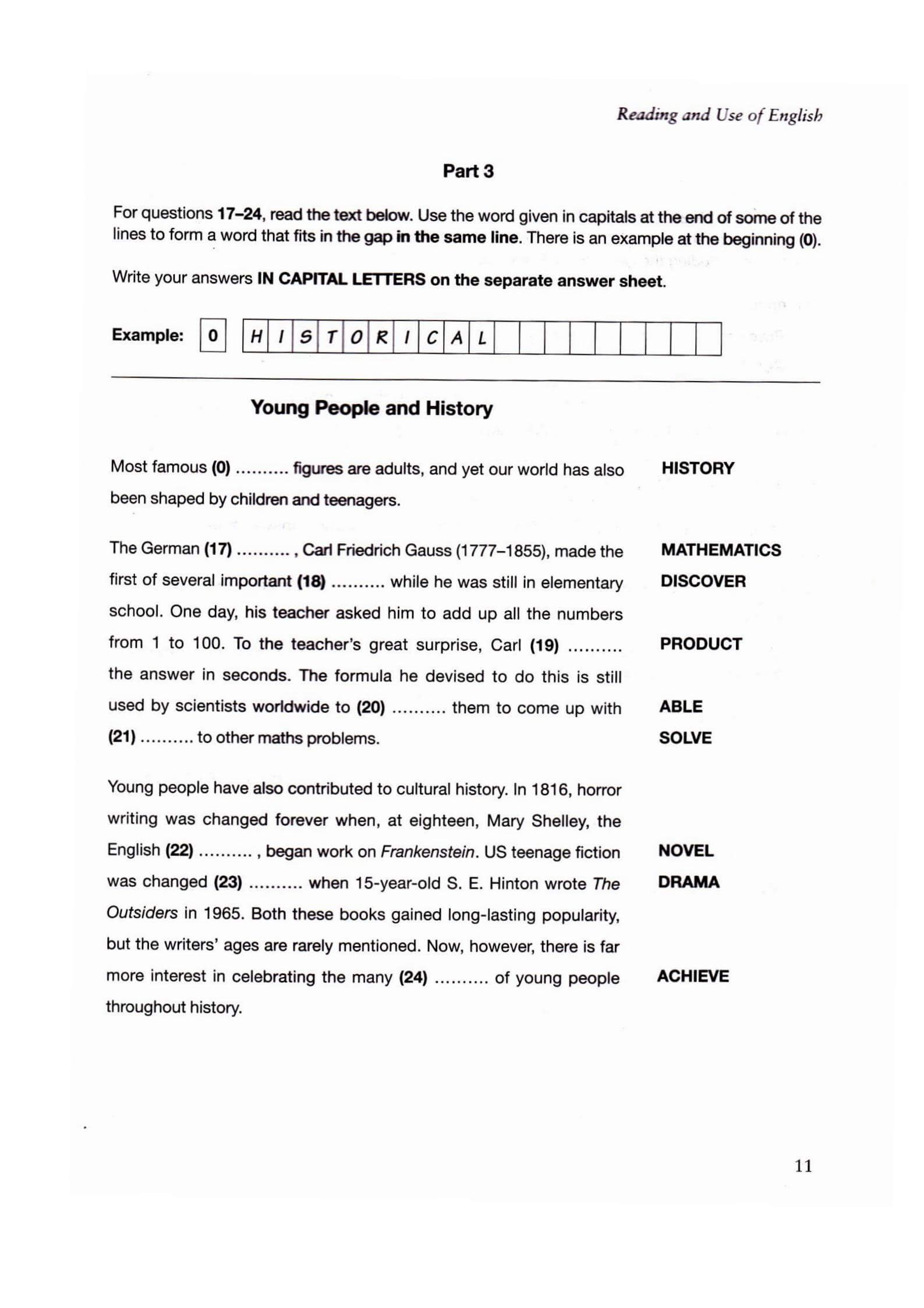 《Cambridge English B2 First for Schools 2》剑桥FCE校园版真题 第2级别插图4 《Cambridge English B2 First for Schools 2》剑桥FCE校园版真题 第2级别 - Bukids