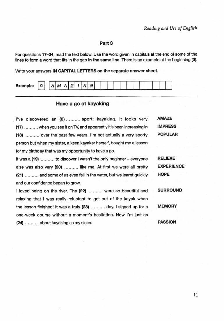 《Cambridge English B2 First for Schools 3》剑桥FCE校园版真题 第3级别插图4 《Cambridge English B2 First for Schools 3》剑桥FCE校园版真题 第3级别 - Bukids