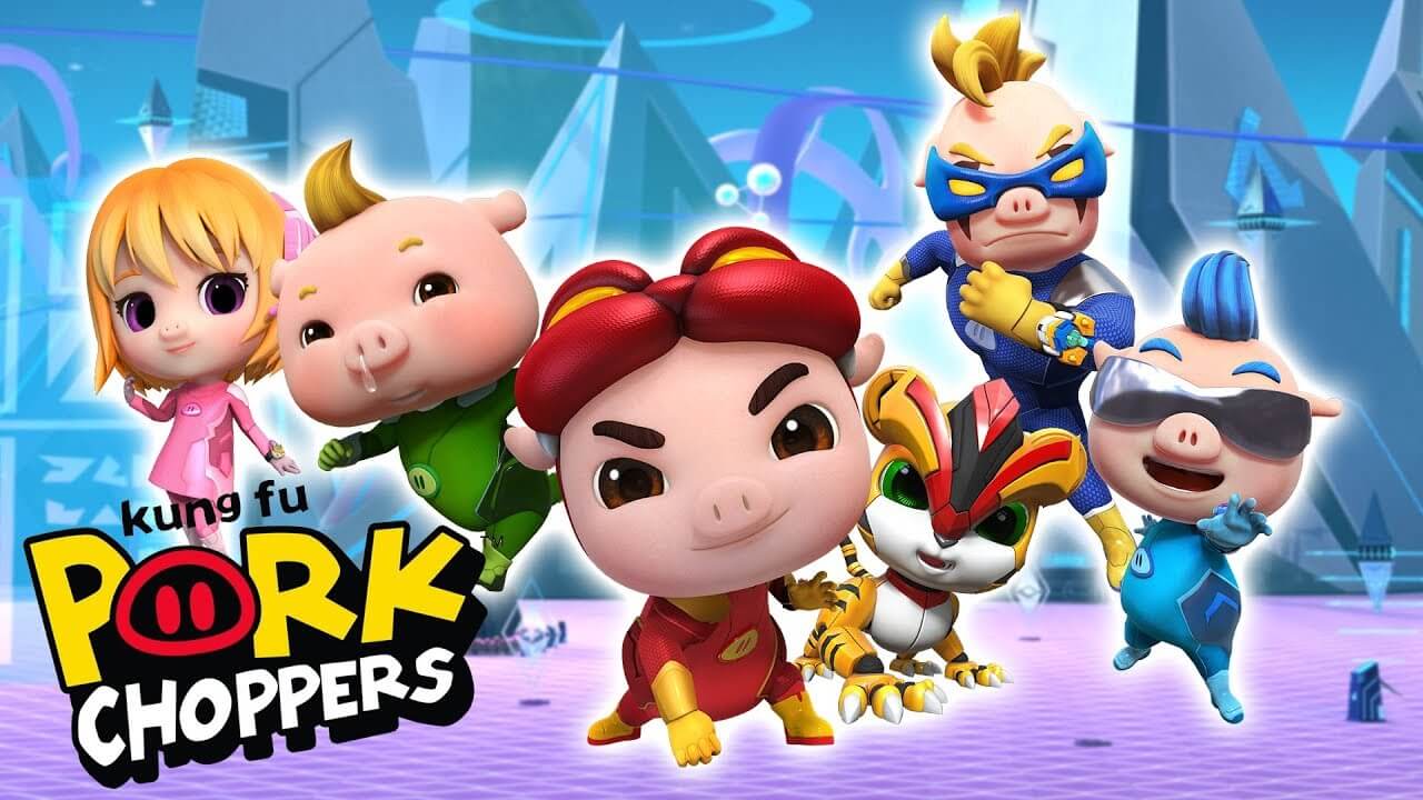 《猪猪侠之超星五灵侠》GG Bond: Kung Fu Pork Choppers英文版 第一季 [全26集] - Bukids