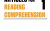 《Short Articles for Reading Comprehension 2nd Edition Level 1 (B1+)》Continental Press Short Articles for Reading Comprehension第二版 第1级别