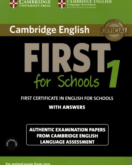 《Cambridge English B2 First for Schools 1》剑桥FCE校园版真题 第1级别