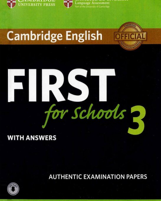 《Cambridge English B2 First for Schools 3》剑桥FCE校园版真题 第3级别