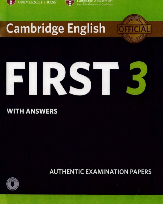 《Cambridge English B2 First 3》剑桥FCE标准版真题 第3级别