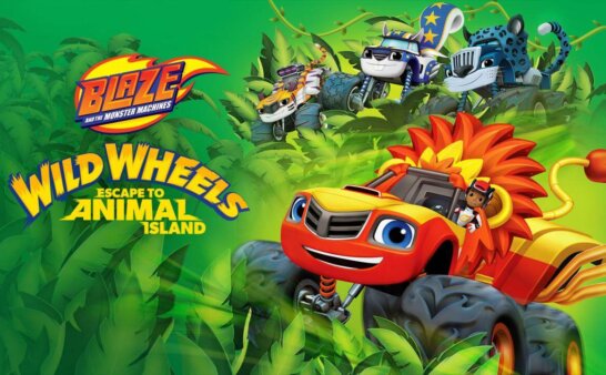 《旋风战车队：狂野车轮之逃入动物岛》Blaze and the Monster Machines: Wild Wheels Escape to Animal Island英文版 [2017年]